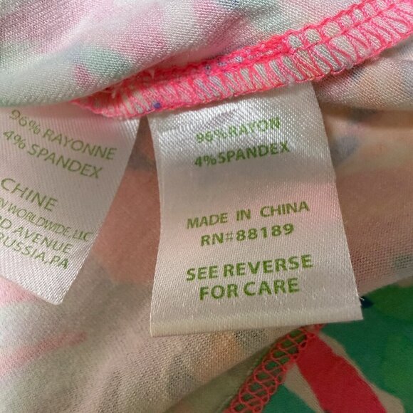 Lilly Pulitzer Laurana Off-Shoulder Dress Coral Reef Seacret M EUC - Picture 7 of 11